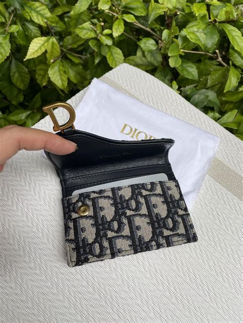 dior flap card holder